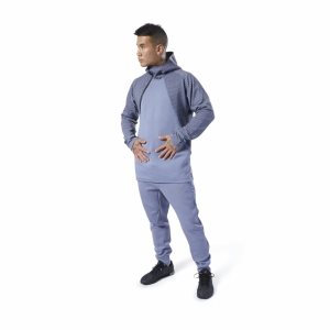 Reebok Training Supply Kapuzenpullover Herren - Indigo - DE 294-ODZ